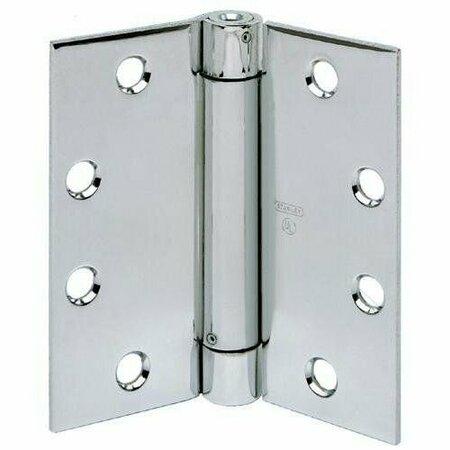 BEST HINGES 4-1/2in x 4-1/2in Spring Hinge # 420939 Satin Chrome Finish 2060R41226D